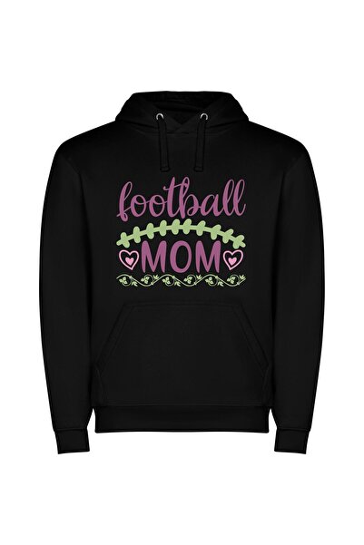 iLovePrints Gram's Gridiron Glam Φούτερ με κουκούλα σε χρώμα Μαύρο
