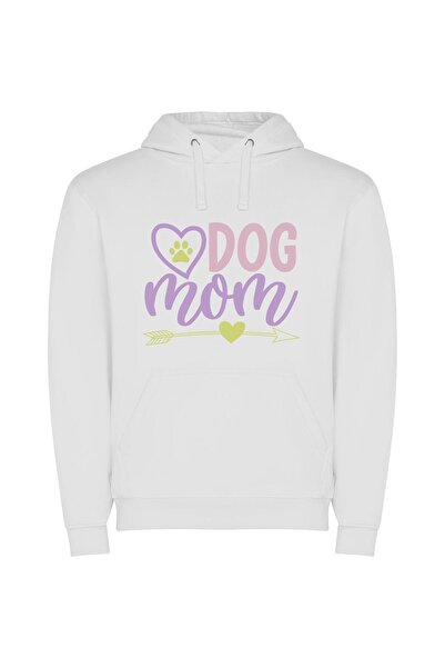 iLovePrints Pawsome Love Enthusiast Φούτερ με κουκούλα σε χρώμα Λευκό