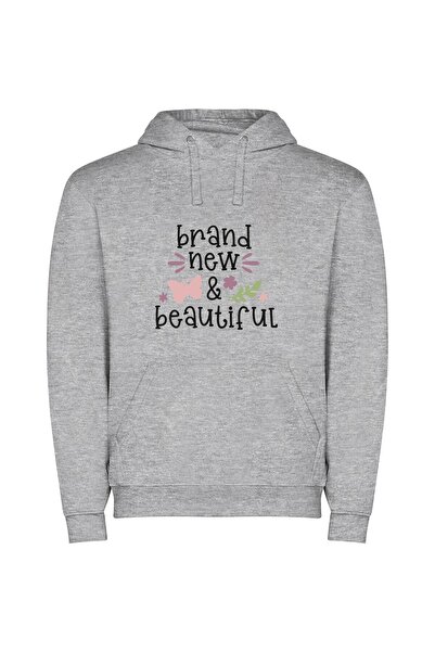 iLovePrints New & Stunning Design Φούτερ με κουκούλα σε χρώμα Γκρι