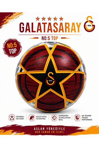 Galatasaray champion No:5 Yıldız Desenli Futbol Topu