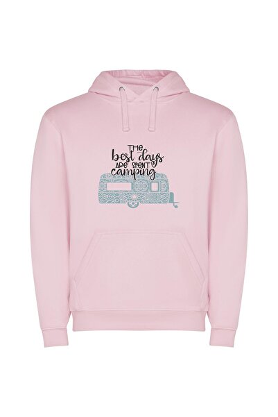 iLovePrints Ultimate Outdoor Retreat Φούτερ με κουκούλα σε χρώμα Ροζ