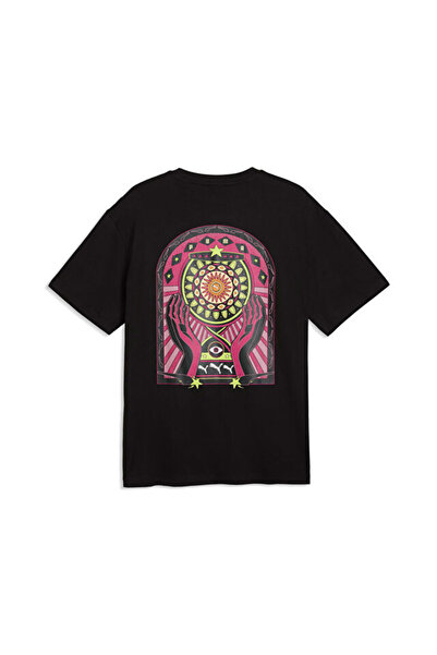 Puma تي شيرت كاجوال للرجال من GRAPHIC SUN RELAXED TEE 63675901 أسود
