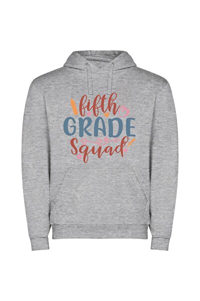 iLovePrints Fifth Grade Elite: High School Φούτερ με κουκούλα σε χρώμα Γκρι
