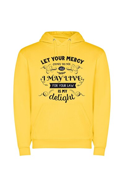 iLovePrints Mercy-Aligned Law Delight Φούτερ με κουκούλα σε χρώμα Κίτρινο