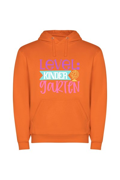 iLovePrints Kinder Art Level Φούτερ με κουκούλα σε χρώμα Πορτοκαλί