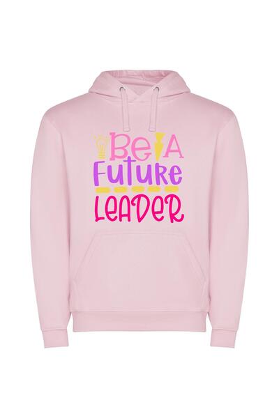 iLovePrints Embrace Your Future Leadership Φούτερ με κουκούλα σε χρώμα Ροζ