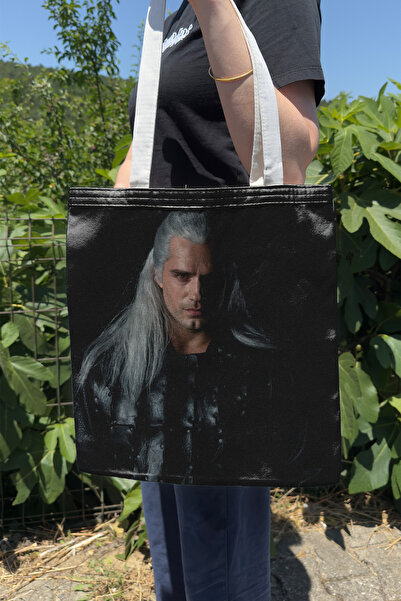 ZipZap حقيبة قماشية مطبوعة على الوجهين من The Witcher V2 للصيف والشتاء، سلسلة...