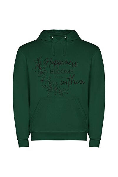 iLovePrints Blooming Happiness: Ethereal Expressions Φούτερ με κουκούλα σε χρ...
