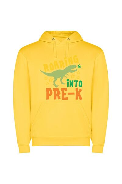 iLovePrints Rex-Inspired Pre-K Roar Φούτερ με κουκούλα σε χρώμα Κίτρινο