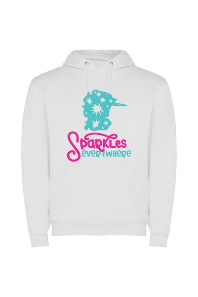 iLovePrints Glimmerscape: Enchanting Sparkle Abound Φούτερ με κουκούλα σε χρώ...