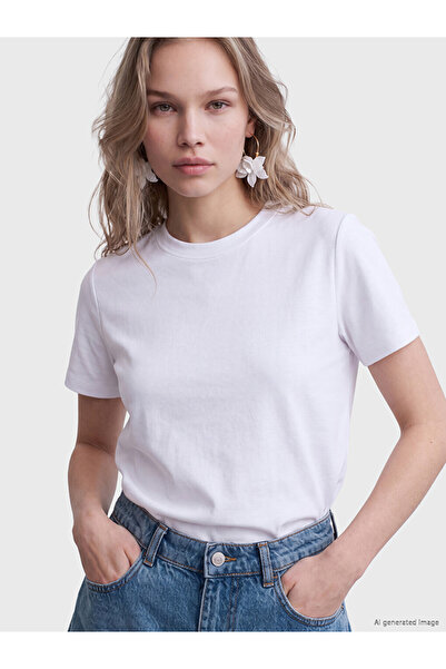 LC Waikiki White Soft Touch Women's T-Shirt