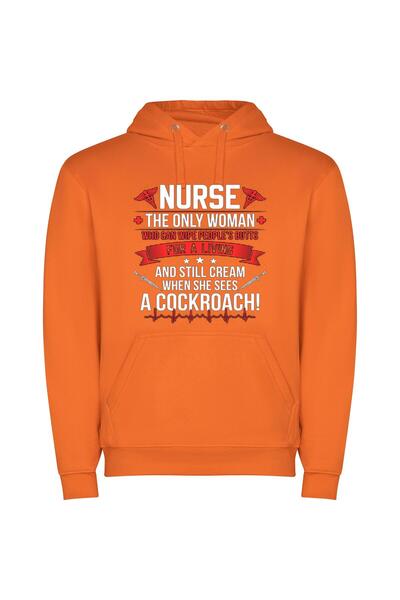 iLovePrints Glamorous Cockroach Conqueror: Nurse Φούτερ με κουκούλα σε χρώμα ...