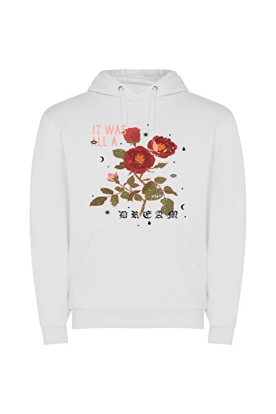 iLovePrints Rose's Exquisite Floral Illustration Φούτερ με κουκούλα σε χρώμα ...