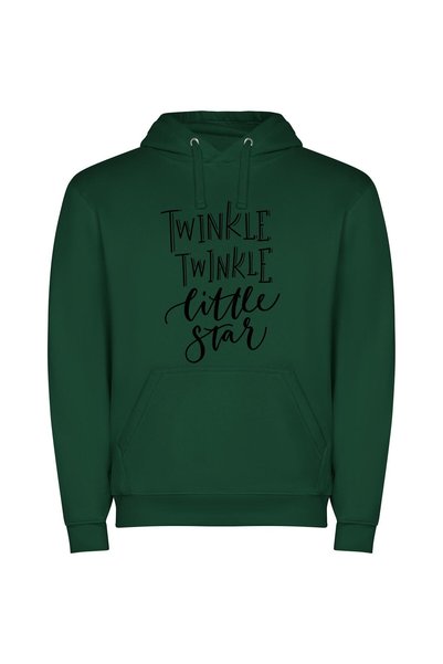 iLovePrints Starlit Hand-Drawn Wonder Φούτερ με κουκούλα σε χρώμα Πράσινο