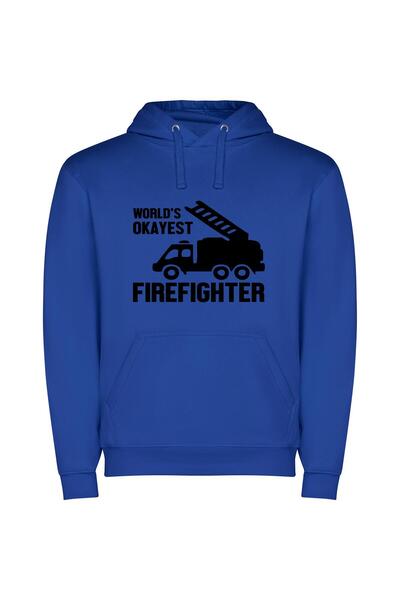 iLovePrints Okayest Rottweiler Firefighter: Yah! Φούτερ με κουκούλα σε χρώμα ...