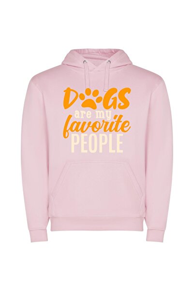 iLovePrints Pawsome Canine Connections Φούτερ με κουκούλα σε χρώμα Ροζ