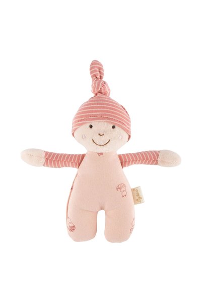 Sigikid Prima păpușă moale și pufoasă pentru copii, jucărie mascotă roz
