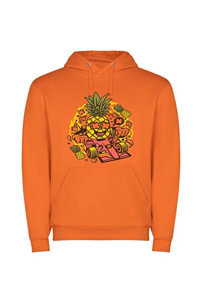 iLovePrints Racing Fruit: Illustrator's Creation Φούτερ με κουκούλα σε χρώμα ...