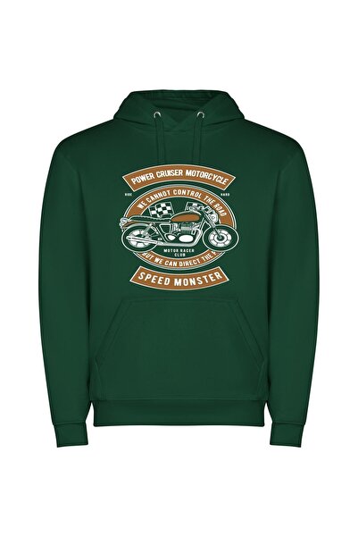 iLovePrints Helmeted Control: Motorcycle Elegance Φούτερ με κουκούλα σε χρώμα...
