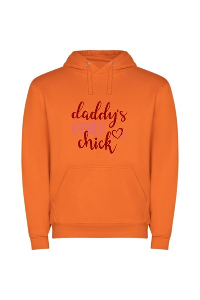 iLovePrints Daddy's Elegant Handwritten Title Φούτερ με κουκούλα σε χρώμα Πορ...