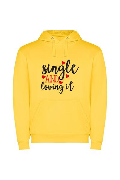 iLovePrints Solo: Embracing Self-Individuality Φούτερ με κουκούλα σε χρώμα Κί...