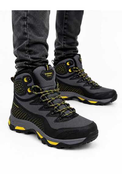 STEPWAY Erkek Outdoor Trekking Kaymaz Taban Rahat İçi Peluşlu Suya ve Soğuğa ...