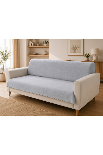 essense Home&Living غطاء أريكة من قماش تيدي بنمط بوهيمي يتسع لـ 3 أشخاص، غطاء...