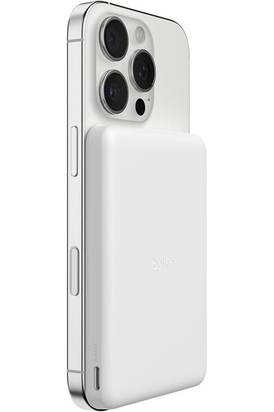 Belkin شاحن محمول مغناطيسي BoostCharge بسعة 5000 مللي أمبير مع منفذ USB-C - أ...