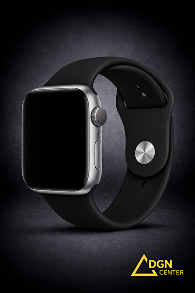 FMK Apple Watch 44 mm (4. , 5., 6. Nesil, SE 1 ve SE 2) Uyumlu Premium Siliko...
