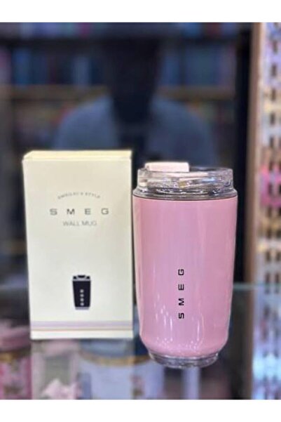 Origial Smeg Travel Coffee Mug, 240ml Insulated Beverage Cup With Leakproof L...
