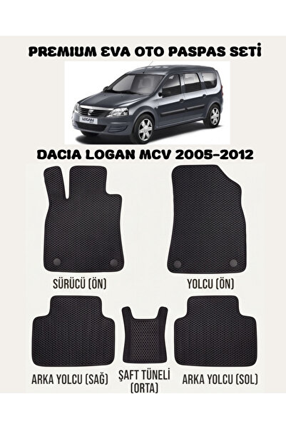 8D OTO PASPASI DACİA LOGAN MCV SERİSİ 2005 - 2012 ARACA ÖZEL PREMİUM EVA PASP...