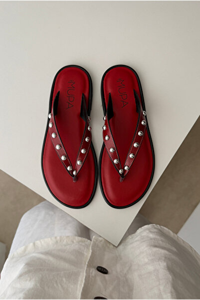 Mupa Shoes Kadın Terlik KIRMIZI