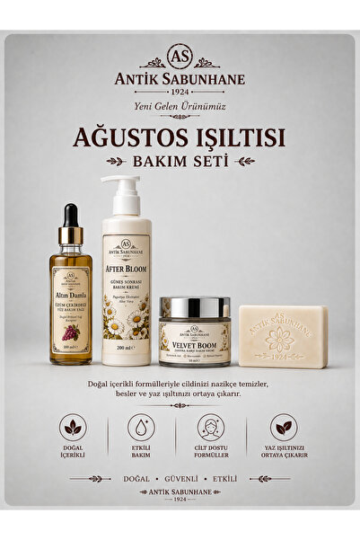 AS ANTİK SABUNHANE 1924 Ağustos Işıltısı Bakım Seti ✨