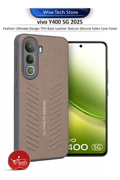 Wtech vivo Y400 5G 2025 Fashion Ultimate Design TPU Back Leather Texture Sili...