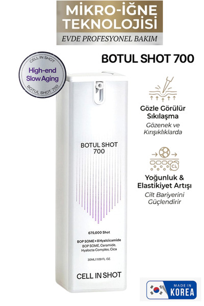 CELL IN SHOT Botul Shot 700 - Botox Etkili Mikro İğneleme Teknolojili Yoğun S...
