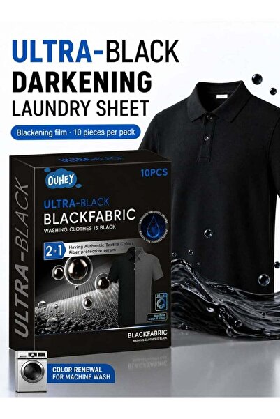 Aideli Generic 2 In 1 Black Fabric Laundry Sheets, Restore Faded Clothes to D...
