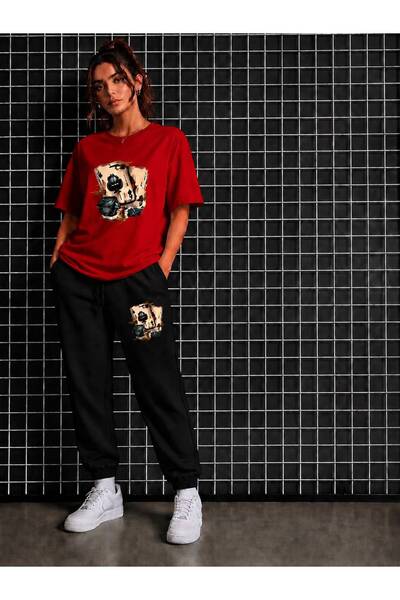 CLOTHES33 SET 2 PIESE TRICOU ȘI PANTALONI DE TRENING, SUBȚIRE, DE VARĂ, CARE ...