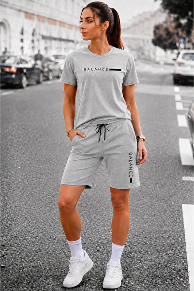 CLOTHES33 T-Shirt Shorts 2-Piece Combination Thin Summer Sweat-Absorbing Thin...