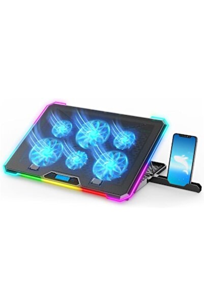 Elindor Următorul ®   Suport de răcire RGB pentru laptop de gaming cu înălțim...