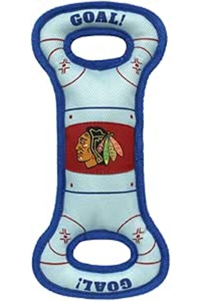 Pets First لعبة مضغ وسحب للكلاب على شكل كرة هوكي من NHL New York Rangers، بأل...