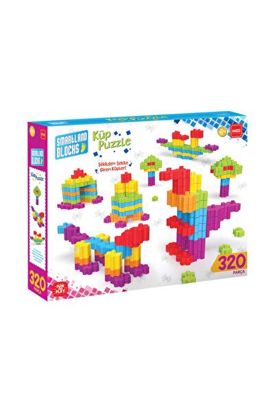 MGS OYUNCAK Oyuncak 320 Parça Küp Puzzle Blok