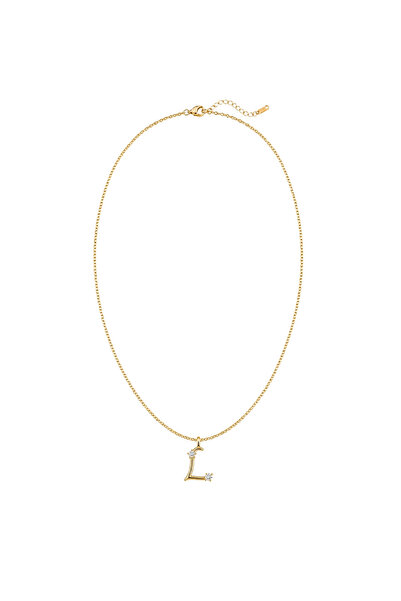 Charmist Çelik Üzeri Altın Kaplama Signature Collection Harf Kolye