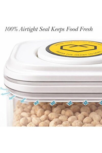 GENERAL Homesmiths Airtight 1 Liter Rectangle Food Popup Container, Kitchen &...