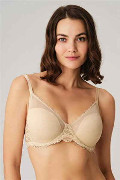 SS HOME CONCEPT Underwire Non-Padded Gathering Lace Minimizer Bra