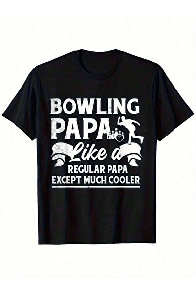 kai22 Graphic-Shirt Men Women -% Crew Neck Short Sleeve Tee With Bowling & Li...