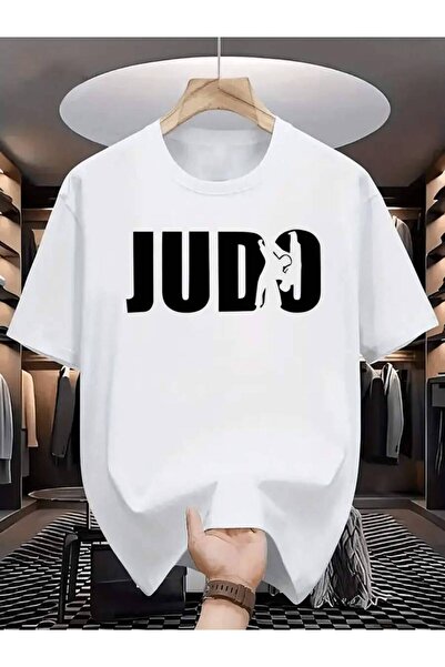 799 Men'S JUDO T-Shirt - Black Summer Tee With Martial Arts Design, Loose Fit...