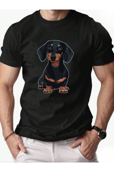 9TAY Simple Sports T-Shirt, Summer Casual Short Sleeve Fun Cute Dog Pattern T...
