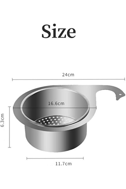 GENERAL 1Pcs Stainless Steel Sink Drain Strainer Basket, 2024 New Multifuncti...