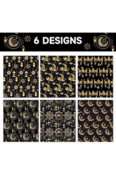 GENERAL Maxmana Secret Ramadan Gift Wrapping Paper 12 Sheets Gift Wrap Paper（...