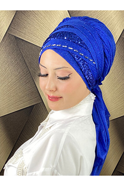 MY UKİYO STORE TESETTÜR PAYETLİ EL İŞLEME BONCUK DETAYLI ABİYE BONE ŞAL